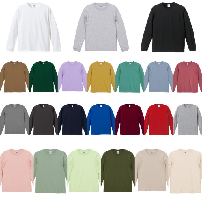【5011-01】5.6oz ロングスリーブ Tシャツ（1.6インチリブ） - 画像 (2)