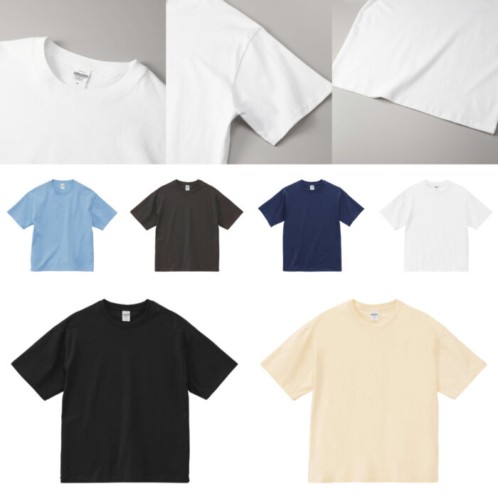 【1108-01】6.5oz ファインジャージー ボックスシルエット Tシャツ - 画像 (2)