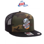 OTTO-H1070   コットンツイルフラットバイザーメッシュキャップ